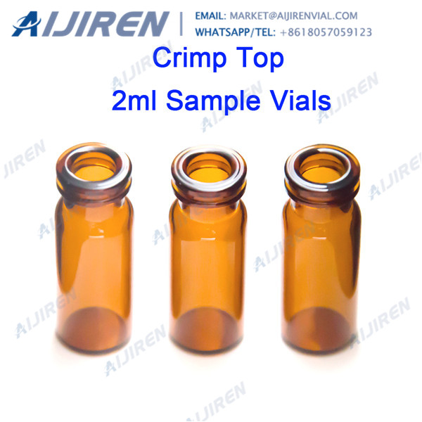 <h3>2 mL Amber Glass 11 mm Crimp Top Vial with Write-On Patch </h3>
